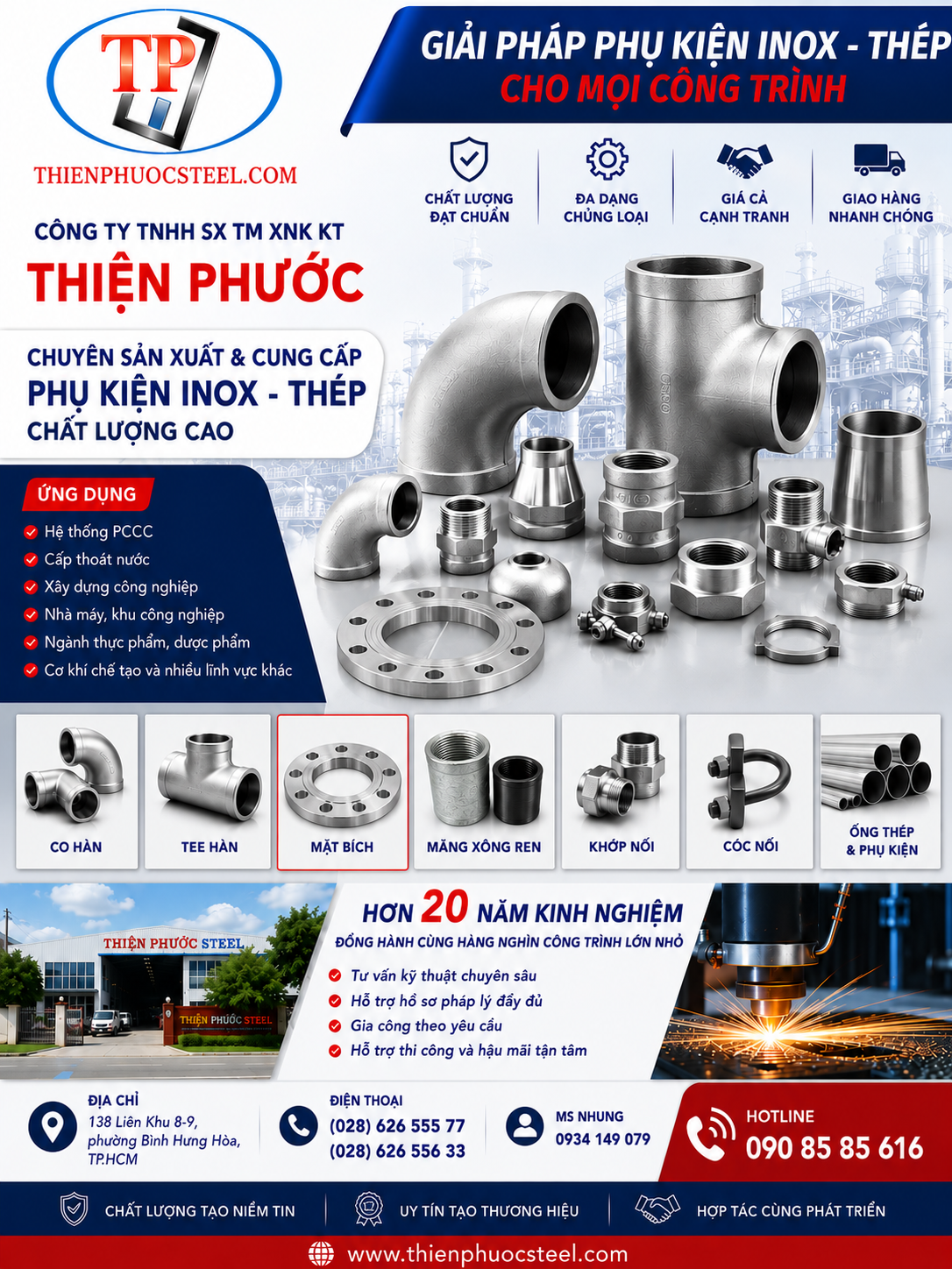 THIỆN PHƯỚC – HƠN 20 NĂM ĐỒNG HÀNH CÙNG NGÀNH CƠ KHÍ & CÔNG NGHIỆP
